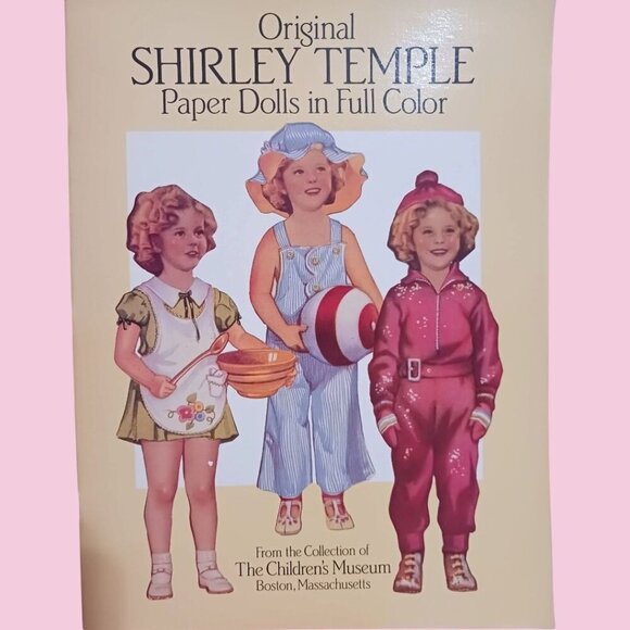Classic & Original vtg  Shirley Temple Paper Dolls In Full Color Set of 2 - Picture 2 of 8